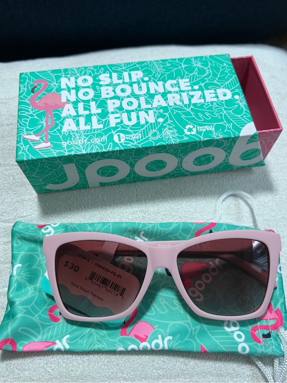 NEW Goodr POP G ROSÉ RETAIL THERAPY - Picture 4 of 6